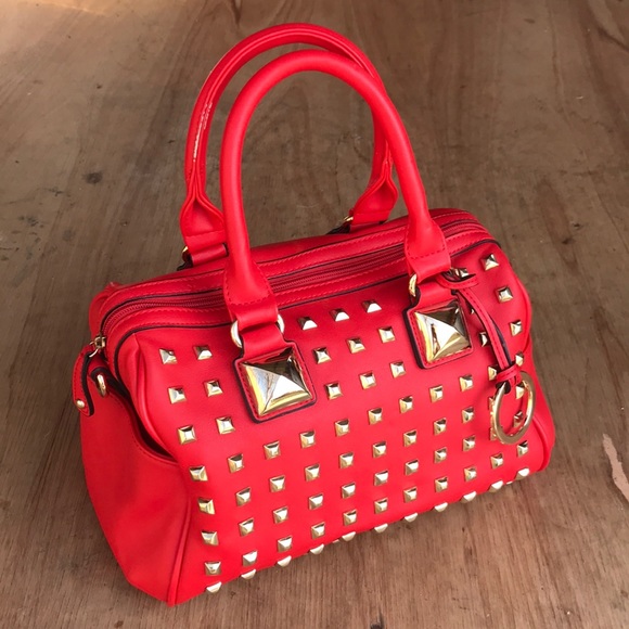 Handbags - 🎉✨2XHP🎉✨ Studded Red Handbag